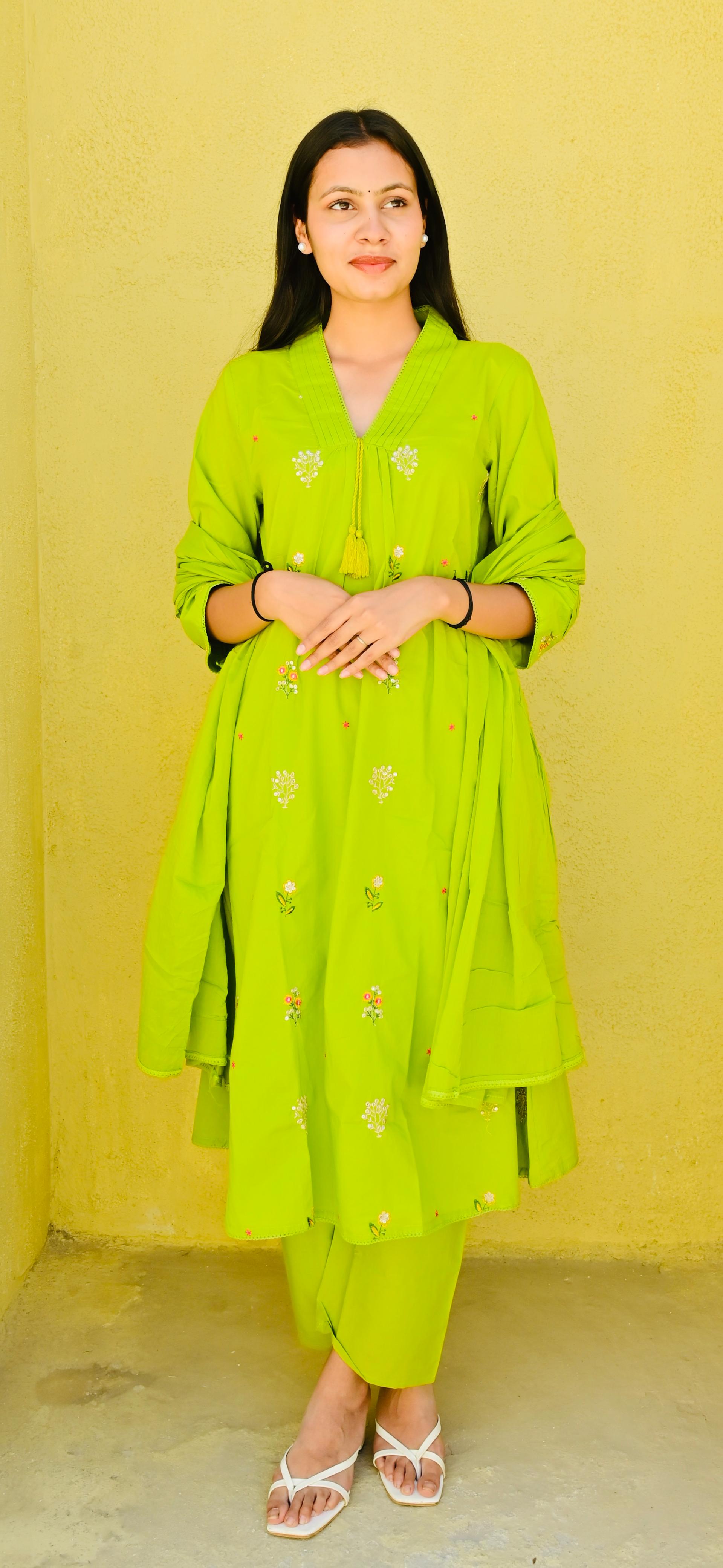 Lime Blossom Suit Set