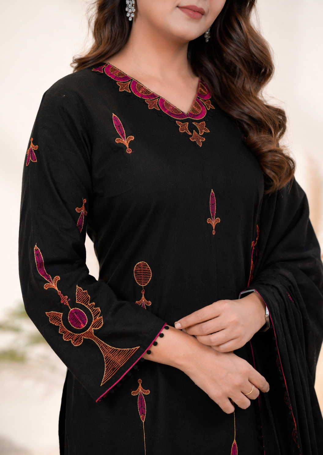 Midnight Noor Embroidered Suit