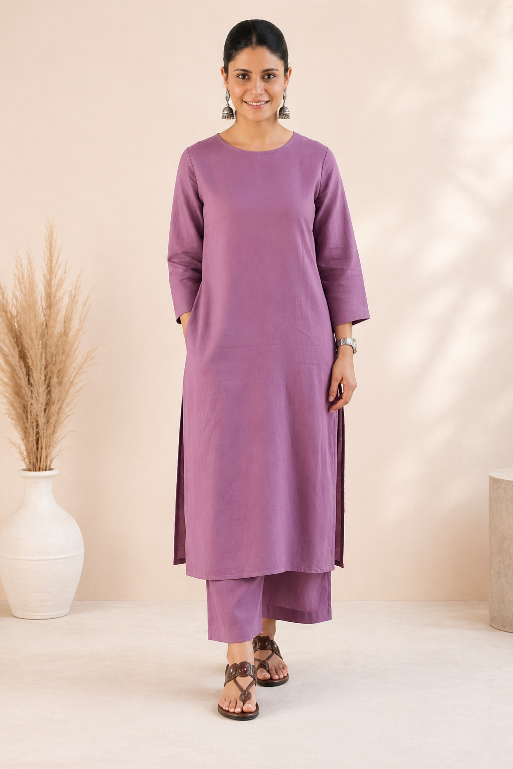 Lilac Serenity Kurta Set